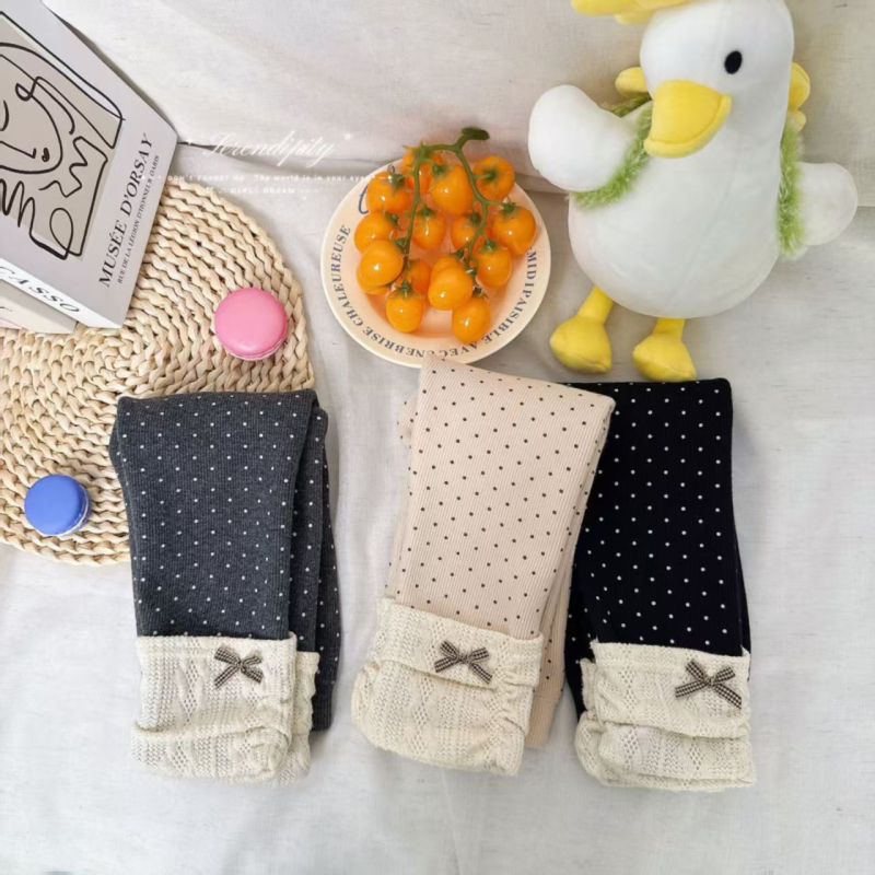 Lányoknak tervezett fleece-bélélt téli pamutnadrág – meleg pamutból, középmagas derekú, 80% pamut, 1–3 éveseknek, nyitott gátnál