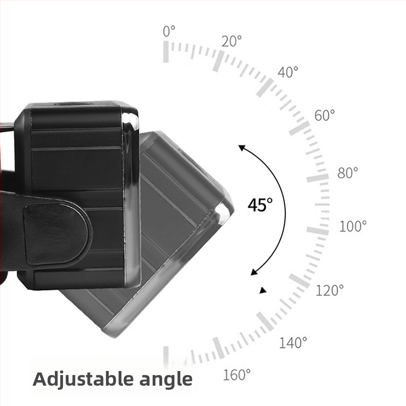 Čelová USB nabíjateľná lampička s XTE LED, 20W, dosah 50–100 m