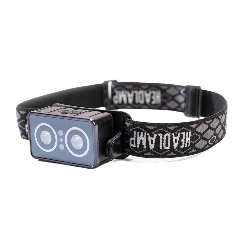 Fejlámpa USB-s újratölthető XTE LED-del, 20W, 50–100 m hatótávolság