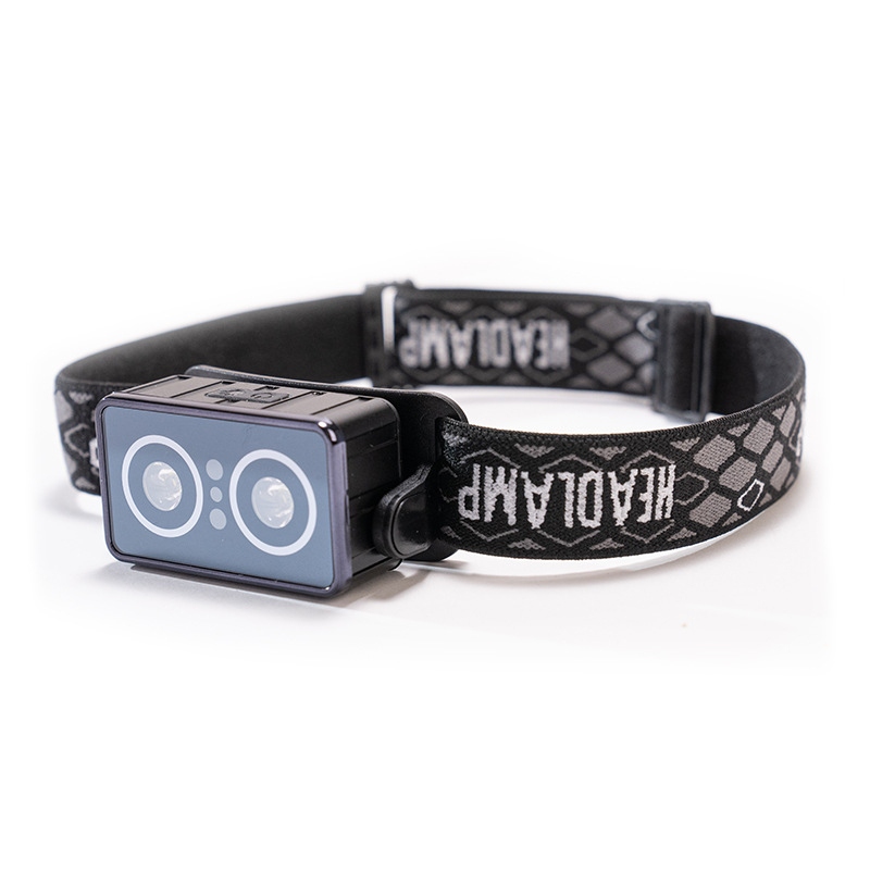 Fejlámpa USB-s újratölthető XTE LED-del, 20W, 50–100 m hatótávolság