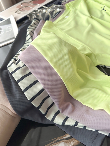 Ženska sportska majica s dugačkim rukavima, Chenille i Spandex, okrugli izrez