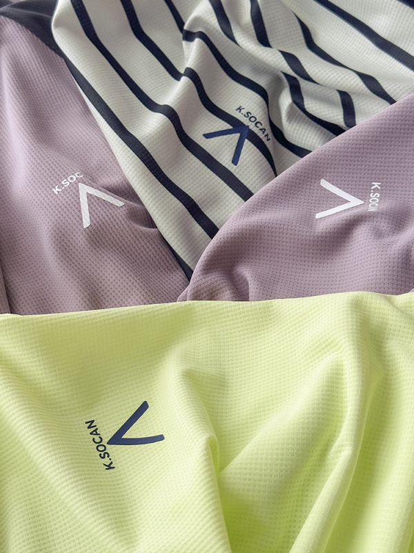 Ženska sportska majica s dugačkim rukavima, Chenille i Spandex, okrugli izrez