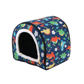 Plüss kutyaház-ágy – vízálló, zárt, kétfunkciós, kutyáknak