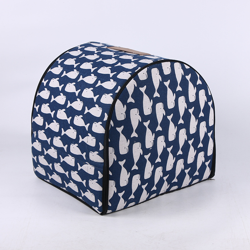 Plüss kutyaház-ágy – vízálló, zárt, kétfunkciós, kutyáknak