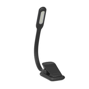 LED klips lampica za čitanje s klipom za note, USB punjenje, noćna svjetlost, ugrađena 5W baterija