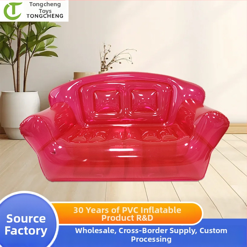 Nafukovací gauč - PVC, model TC-S02, moderný minimalistický štýl, vhodné pre dospelých aj deti, prispôsobiteľný