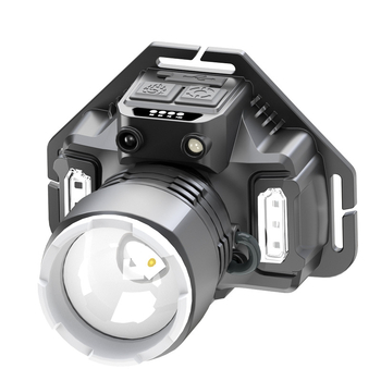 LED fejlámpa, 5W, beépített 3000mAh akkumulátor, töltővel, 100–200 m fénysugár