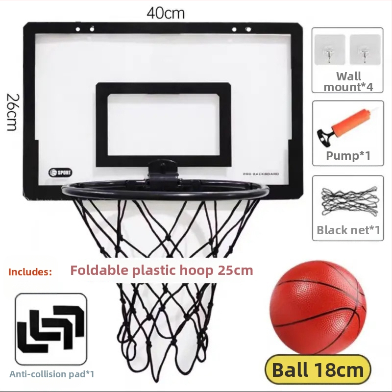 Coș de baschet pliabil pentru perete cu tablă detașabilă – Model F98S7M75T5SS5M