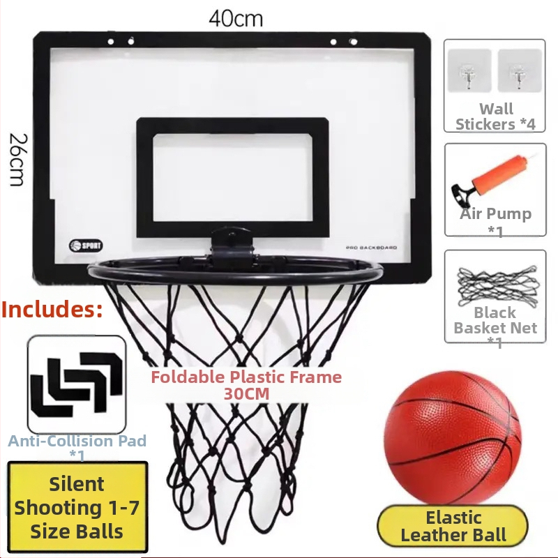 Coș de baschet pliabil pentru perete cu tablă detașabilă – Model F98S7M75T5SS5M