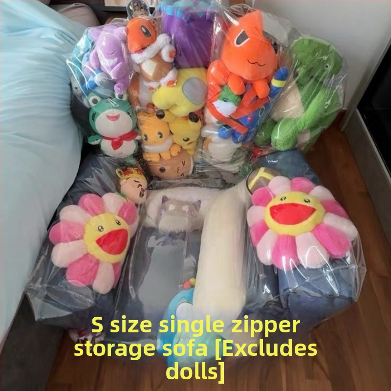 Nafukovacia pohovka PVC pre deti — priehľadná, moderný minimalistický štýl, hrúbka 0.22