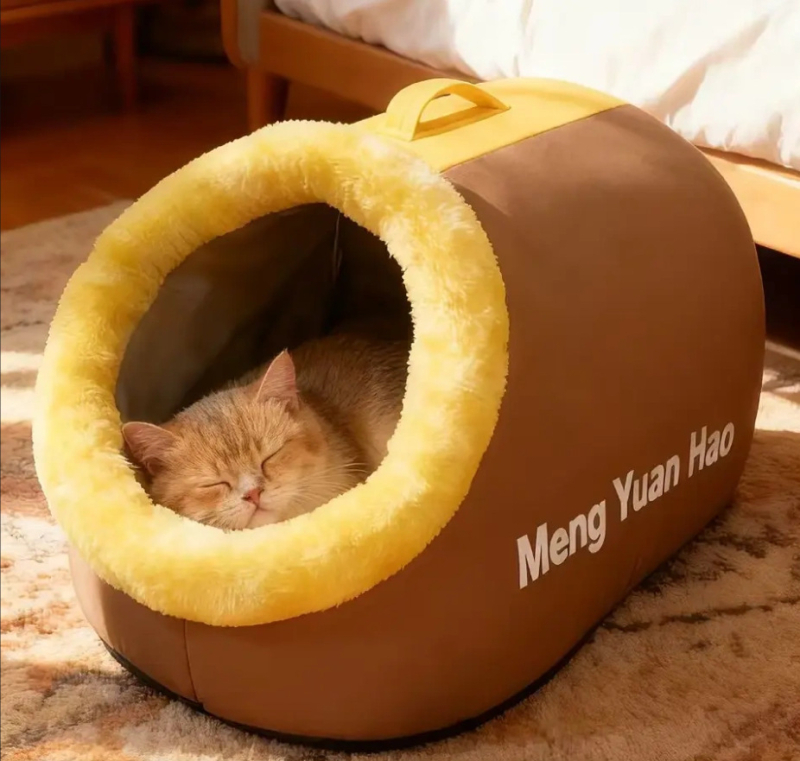 Mačje gnijezdo od debelog flisa, zatvoren toplu ležaj za unutarnju/vanjsku upotrebu, sve sezone, model lx-926