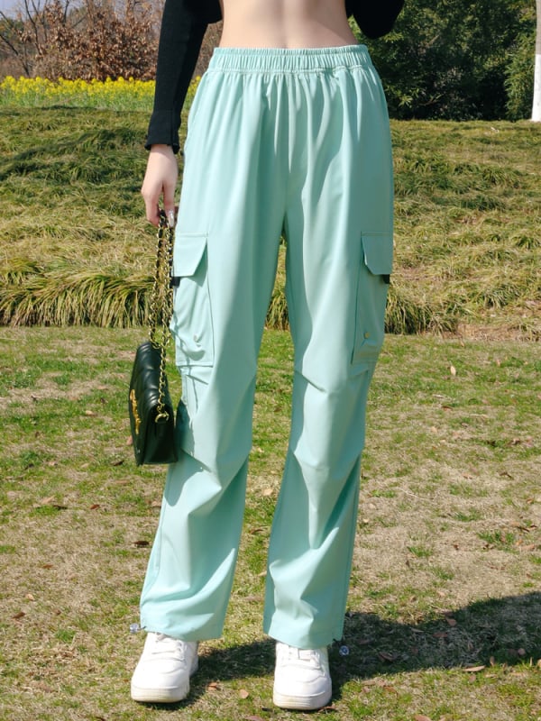 Παντελόνια γρήγορου στεγνώματος - Πολυεστέρας, απορρόφηση ιδρώτα, διαπνοή, ελαφριά, μονόχρωμο σχέδιο | Καλοκαίρι, Unisex | XW-24333