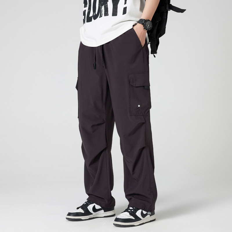 Παντελόνια γρήγορου στεγνώματος - Πολυεστέρας, απορρόφηση ιδρώτα, διαπνοή, ελαφριά, μονόχρωμο σχέδιο | Καλοκαίρι, Unisex | XW-24333