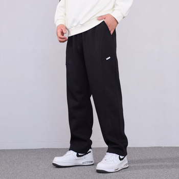 Muške casual hlače s visokim strukom, ravni kroj, mikroelastičnost, zatvaranje vezicom, 62% pamuk 38% poliester