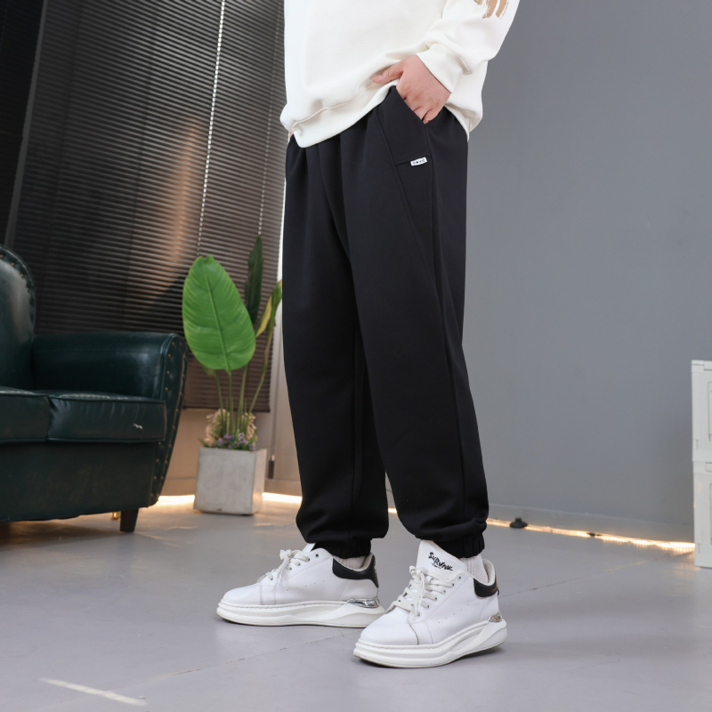 Muške casual hlače s visokim strukom, ravni kroj, mikroelastičnost, zatvaranje vezicom, 62% pamuk 38% poliester