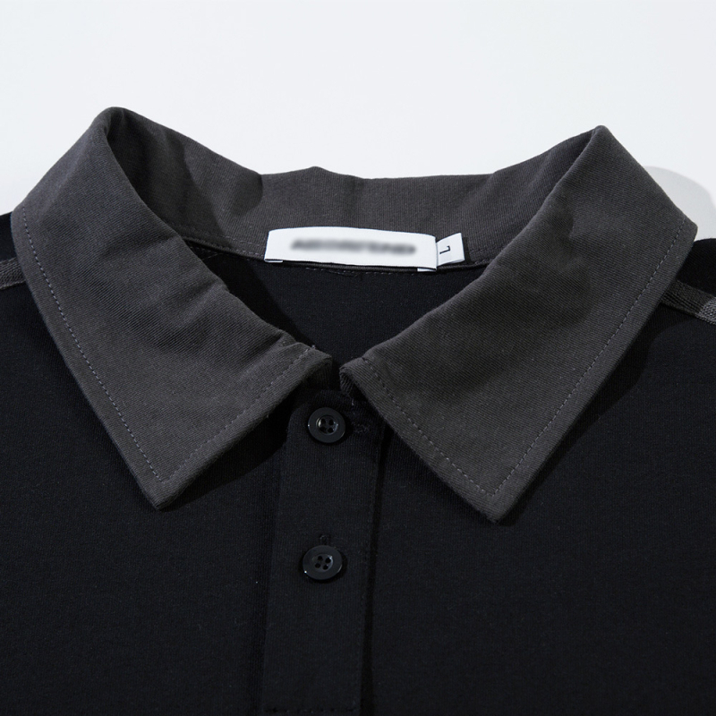 Polo majica No.9 - ulični stil, slobodan kroj, kratki rukavi, uzorak s brojem, 100% pamuk