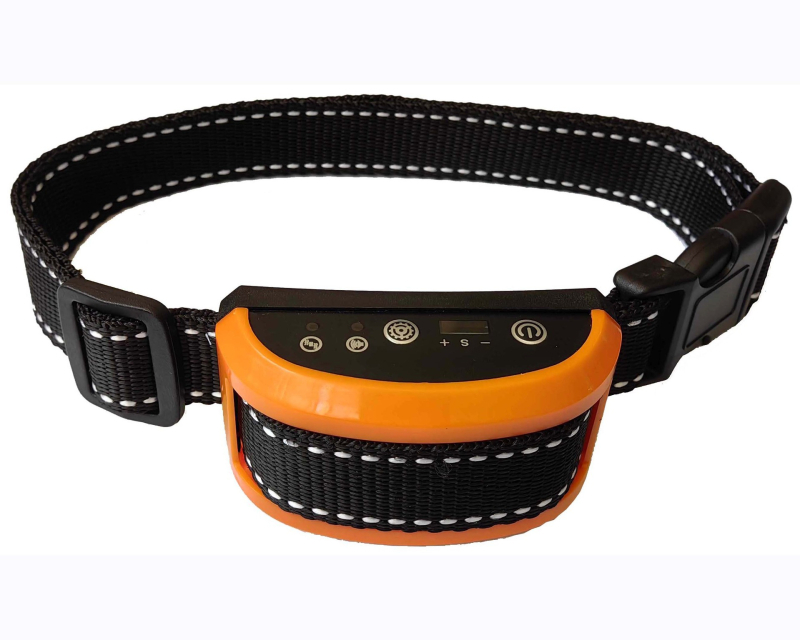 Устройство за обучение на кучета с интелигентно автоматично регулиране на тон и вибрация, гумен корпус, водоустойчиво, USB зареждане, батерия 300 mAh