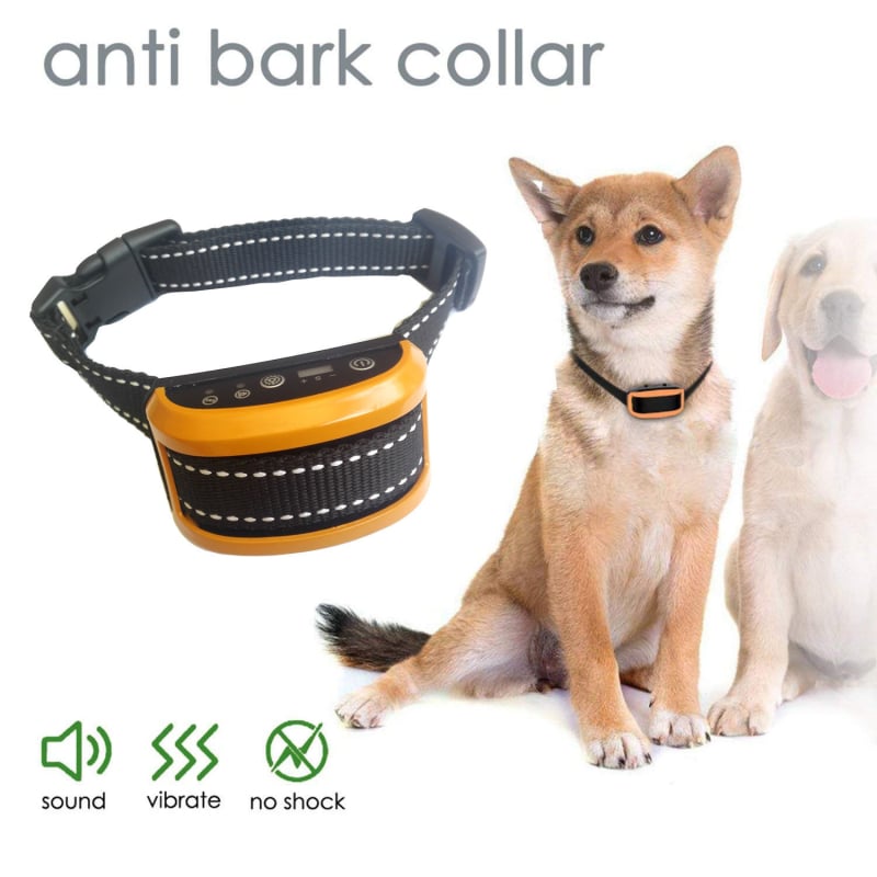 Устройство за обучение на кучета с интелигентно автоматично регулиране на тон и вибрация, гумен корпус, водоустойчиво, USB зареждане, батерия 300 mAh