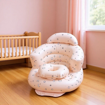 Nafukovacie detské sedadlo na učenie – PVC, valcový moderný štýl, model Baby seat