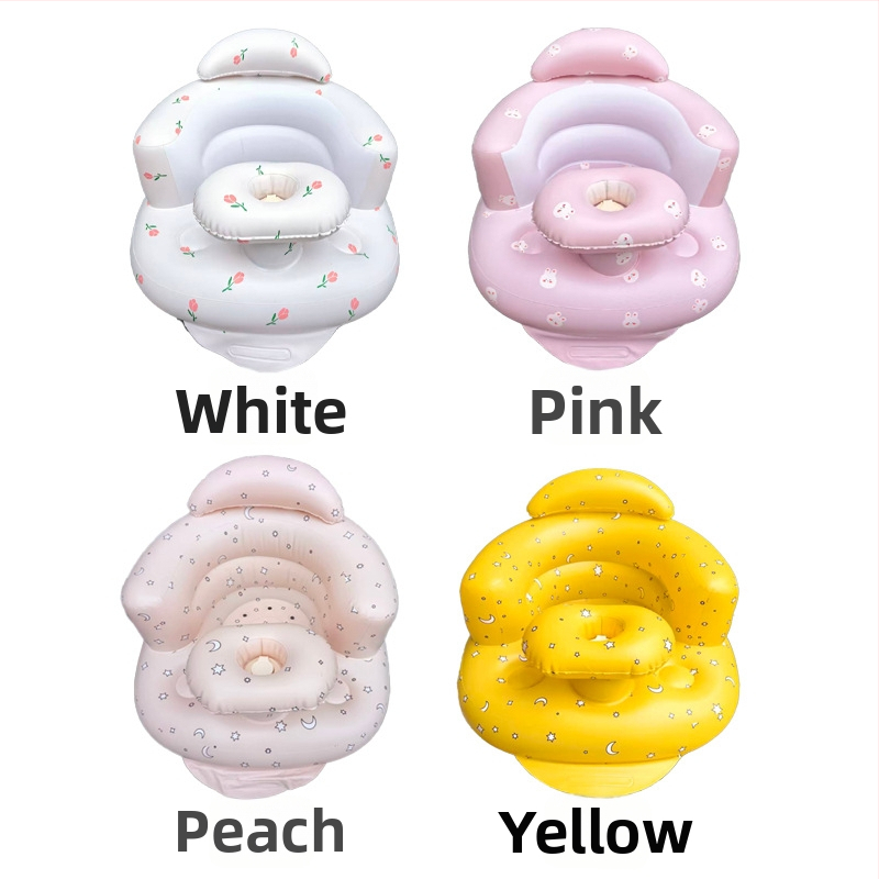 Nafukovacie detské sedadlo na učenie – PVC, valcový moderný štýl, model Baby seat