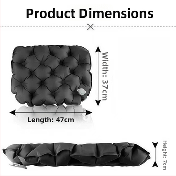 Φουσκωτό μαξιλαράκι καθίσματος εξωτερικού χώρου – πολύ ελαφρύ, νάιλον, για 1–2 άτομα, 80 g