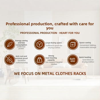 Uscător de haine montat pe perete, telescopic, din oțel inoxidabil și aliaj de aluminiu, pliabil