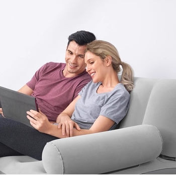 Összecsukható, felfújható kanapéágy, kettős funkció, kültéri, hordozható, PVC, testreszabható, modern minimalista stílus