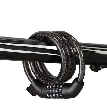 Katanac za bicikl sa šifrom i čeličnim kabelom – prenosiva zaštita od krađe za planinska bicikla