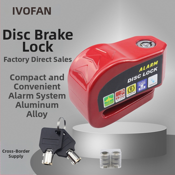 Alarmový zámok kotúča s alarmom pre motocykle, elektrické vozidlá, skútre a bicykle — hliníková zliatina, 240 g, modely CP-4326-01/02/03, vodotesný proti krádeži zámok