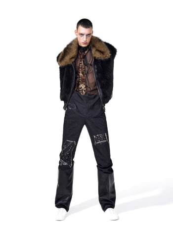 Pamut töméses mellény, koreai stílus, laza szabás