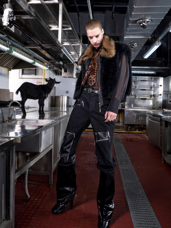 Pamut töméses mellény, koreai stílus, laza szabás