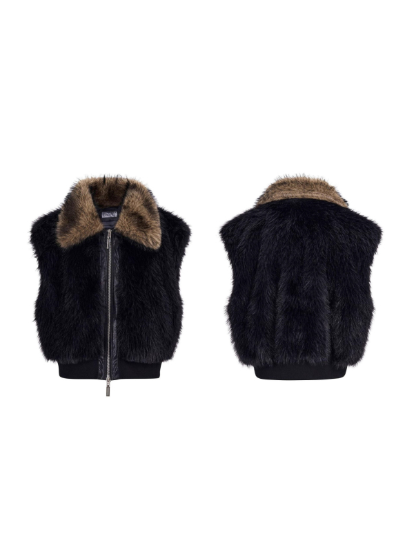 Pamut töméses mellény, koreai stílus, laza szabás