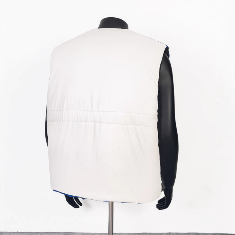 Eye of Truth steppelt pamut mellény, uniszex, cipzáras zsebekkel, kapucni nélkül