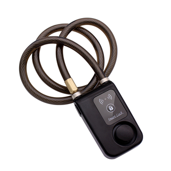 Katanac za bicikl s čeličnim užetom, Bluetooth alarm, otključavanje telefonom, 310 g