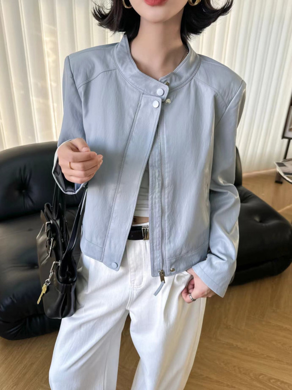Jakna od PU imitacije Sailfish, stojeći ovratnik, zip