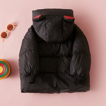 Детско зимно памучно яке, корейски стил, пълнеж полиестер, за деца 3–8 години