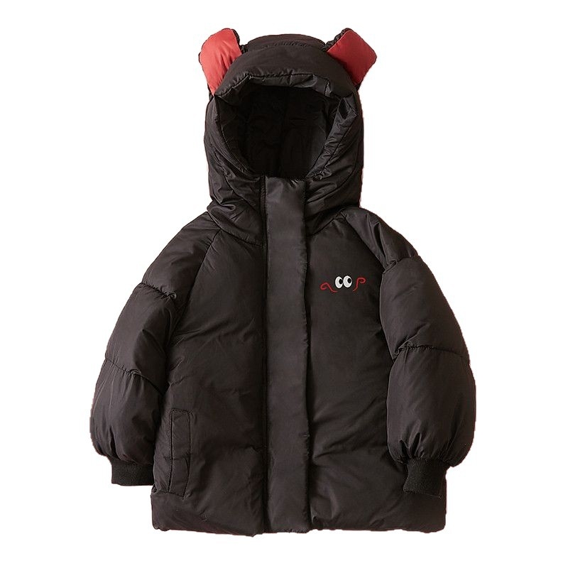 Детско зимно памучно яке, корейски стил, пълнеж полиестер, за деца 3–8 години