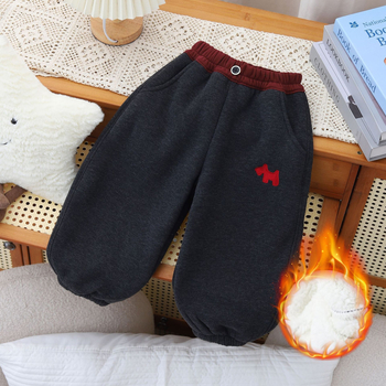 Pantaloni din catifea Lantern pentru copii, unisex, catifea groasă, velur cu două fețe, pentru vârsta 3–8 ani, iarna 2025