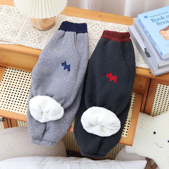 Pantaloni din catifea Lantern pentru copii, unisex, catifea groasă, velur cu două fețe, pentru vârsta 3–8 ani, iarna 2025