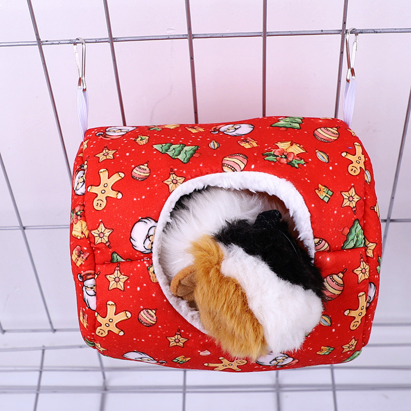 Hamster zimsko pamuk gnijezdo, viseće gnijezdo — Materijal: pamuk • Sezona: zima • Pogodno za: hamster
