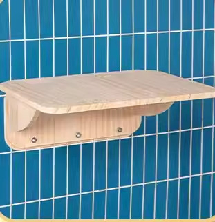 Дървен стенен катерачен комплекс за котки с капсулна платформа, пространство-спестяващ дизайн, стълб за драскане и стълба, гнездо