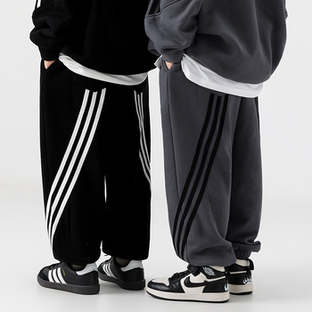 Ek Dječje hlače Seaweed fleece, tri pruge, casual stil, zima, poliester 51%
