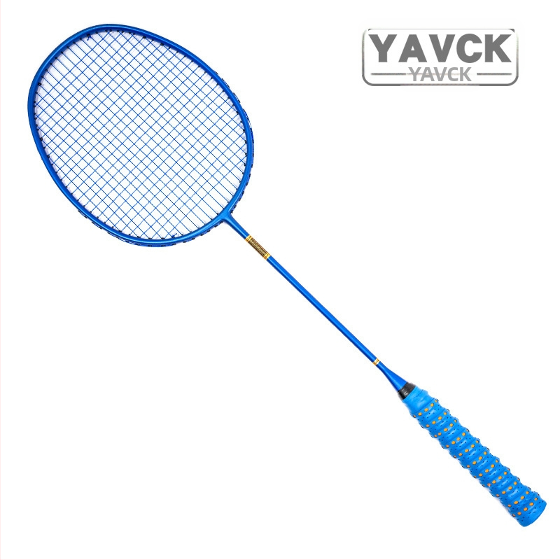 YAVCK badminton reketa, jednolični karbonski okvir, najlon žica, težina 75–79 g, debljina drške G5