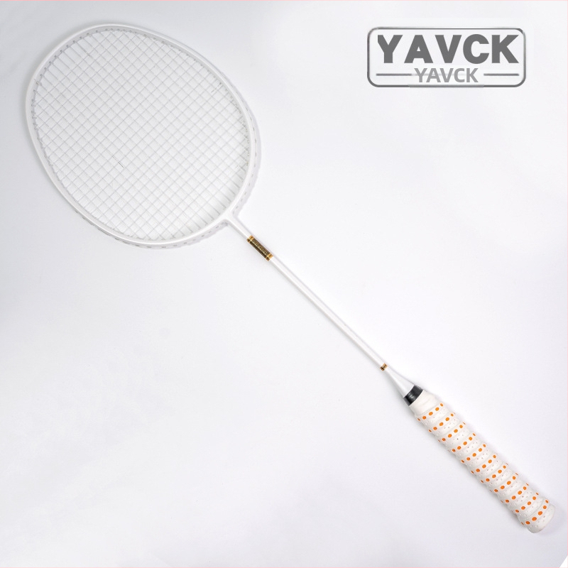 YAVCK badminton reketa, jednolični karbonski okvir, najlon žica, težina 75–79 g, debljina drške G5