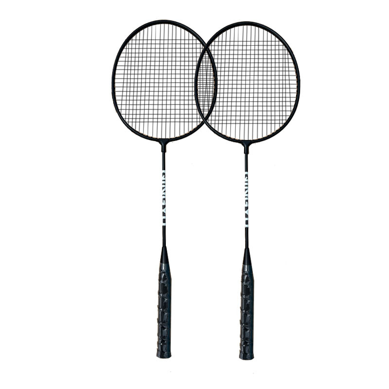 Badminton reketa s Ferroalloy okvirom, težina 95–100 g, debljina drške G4, dizajn ravnog udarca, pogodna za amatere
