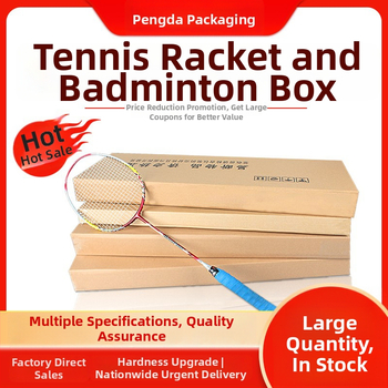 Kartónová krabica na badmintonovú raketu – vlnitý kartón, logistická krabička, extra tvrdá, trojvrstvová konštrukcia, 120 g, balenie badmintonových rakiet