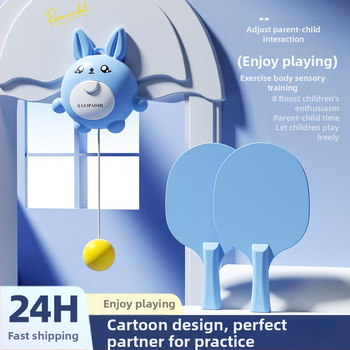 Antrenor de ping-pong suspendat pentru copii, pentru antrenament interior și coordonare mână-ochi (Brand Gui pa shi; Material: Alt; Cod produs: 322xgppqlv; Categorie: Ping-pong; Origine: China)