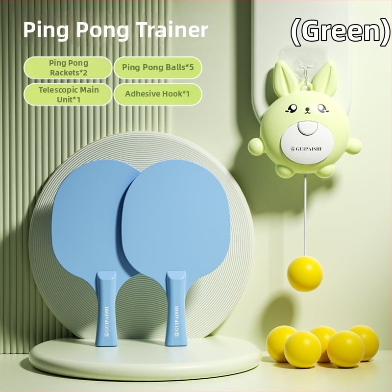 Antrenor de ping-pong suspendat pentru copii, pentru antrenament interior și coordonare mână-ochi (Brand Gui pa shi; Material: Alt; Cod produs: 322xgppqlv; Categorie: Ping-pong; Origine: China)