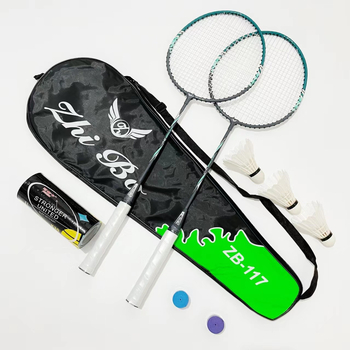 Zhibo badminton raketa – 95–100 g, okvir od ferroalija, drška G3, tip rakete: ravni udarac, pogodna za badminton i tenis
