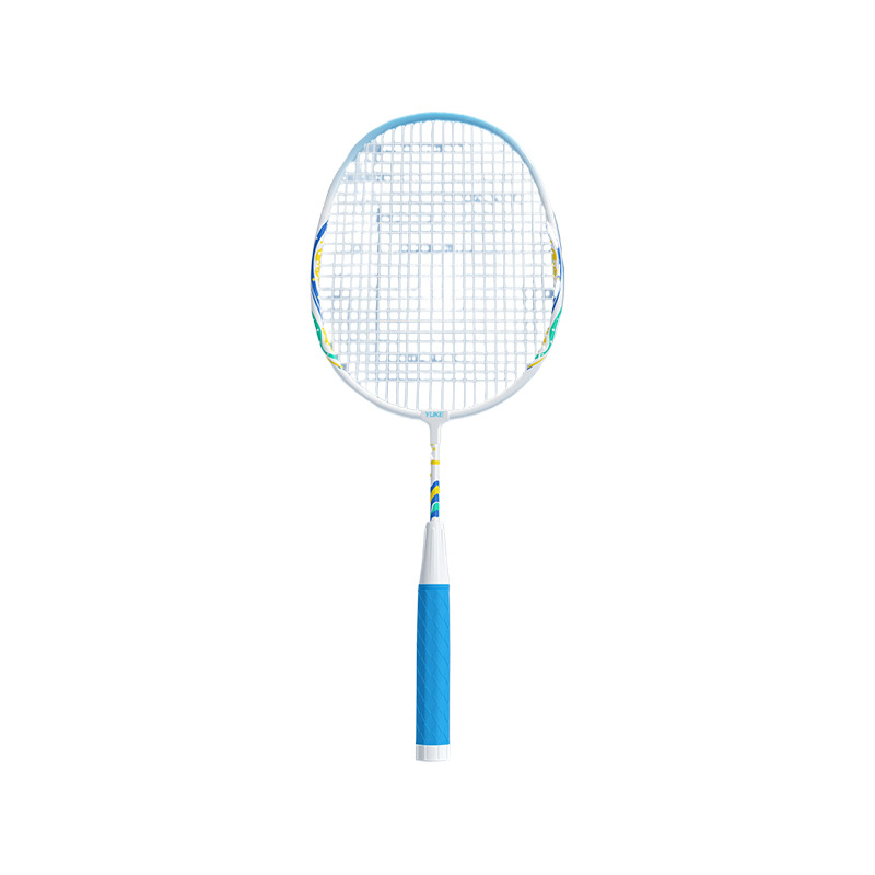 Raketa za badminton – Yuke, aluminijski okvir, težina 95–100 g, debljina drške G2, tvrdoća umjerena, za dječji trening
